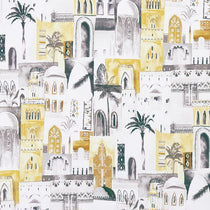Marrakech Charcoal Ochre Upholstered Pelmets